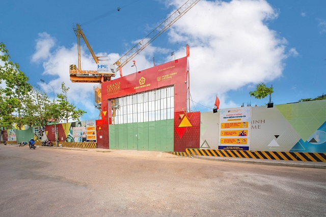 TIẾN ĐỘ THI CÔNG GRAND CENTER QUY NHƠN ĐẾN THÁNG 07/2021