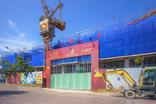 TIẾN ĐỘ THI CÔNG GRAND CENTER QUY NHƠN ĐẾN THÁNG 09/2021