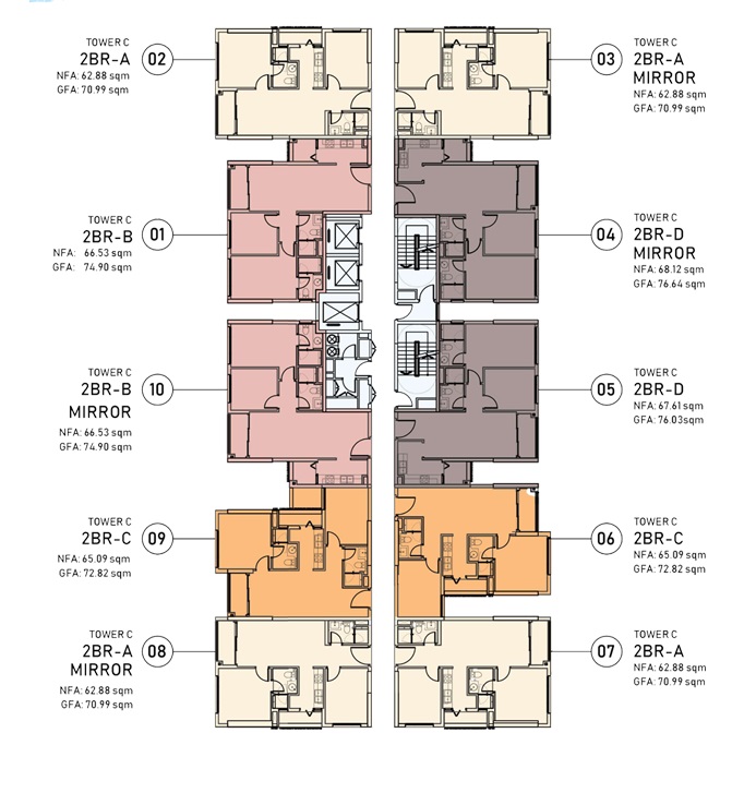 Tầng 1-20 Tháp Cello