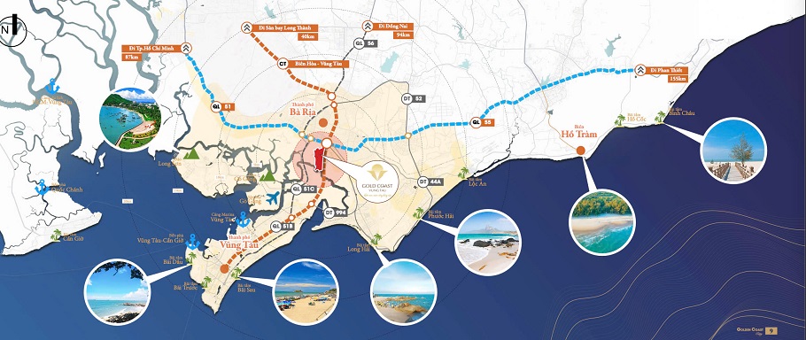 Vị trí Gold Coast Vũng Tàu