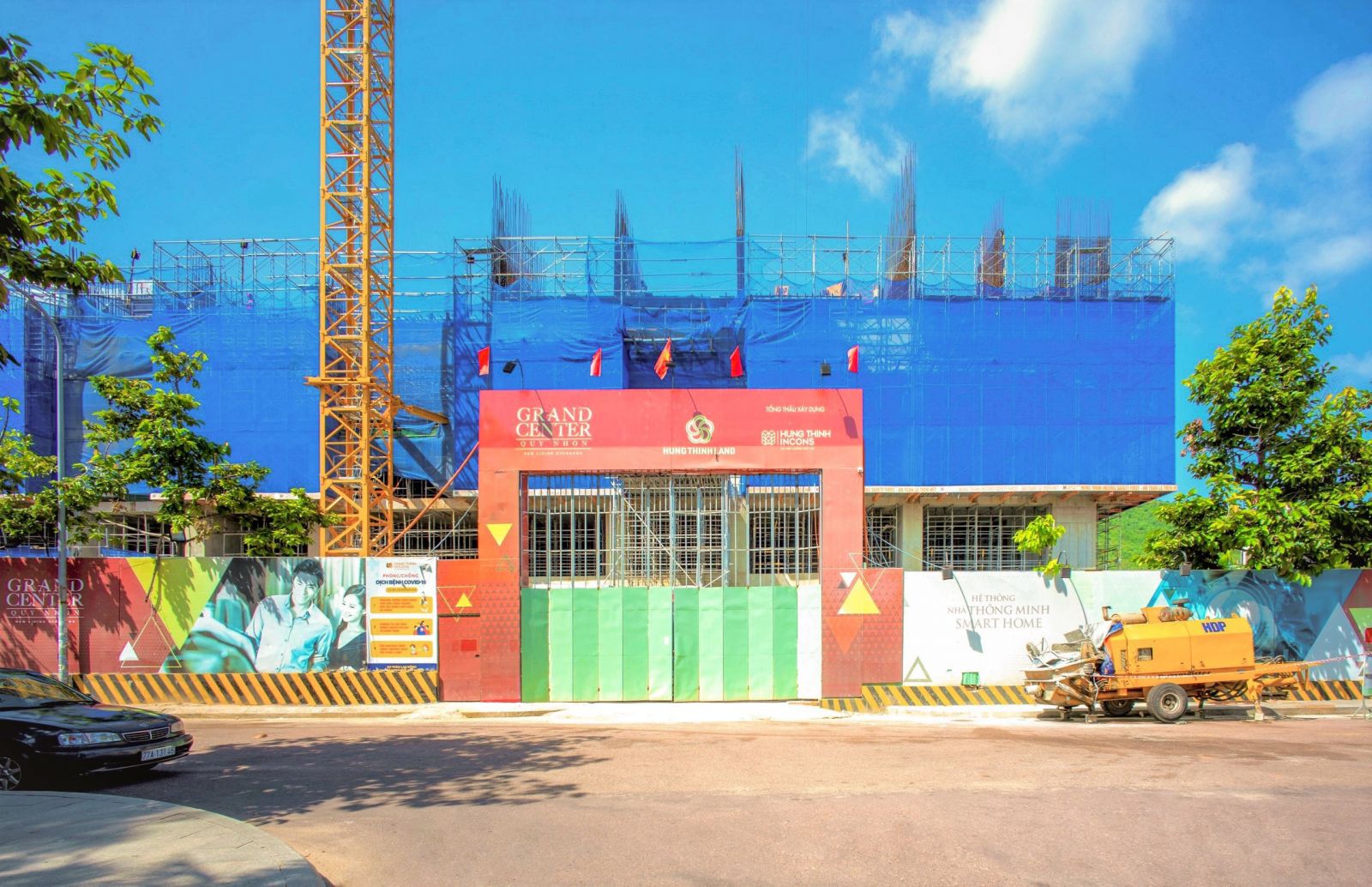 Hình ảnh tổng quan cổng công trình dự án