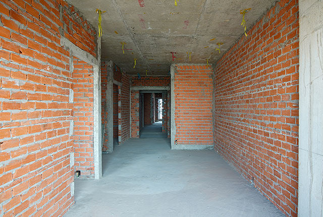 Xây tường bao căn hộ từ tầng 5 đến tầng 11 Block A1