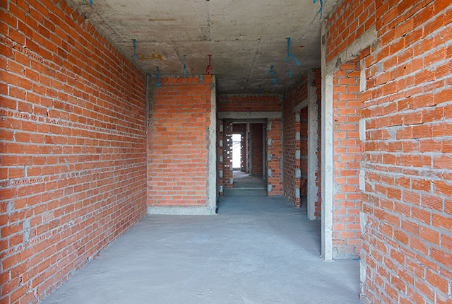 Xây tường bao căn hộ từ tầng 5 đến tầng 14 Block A1, Block A2, Block B và Block C