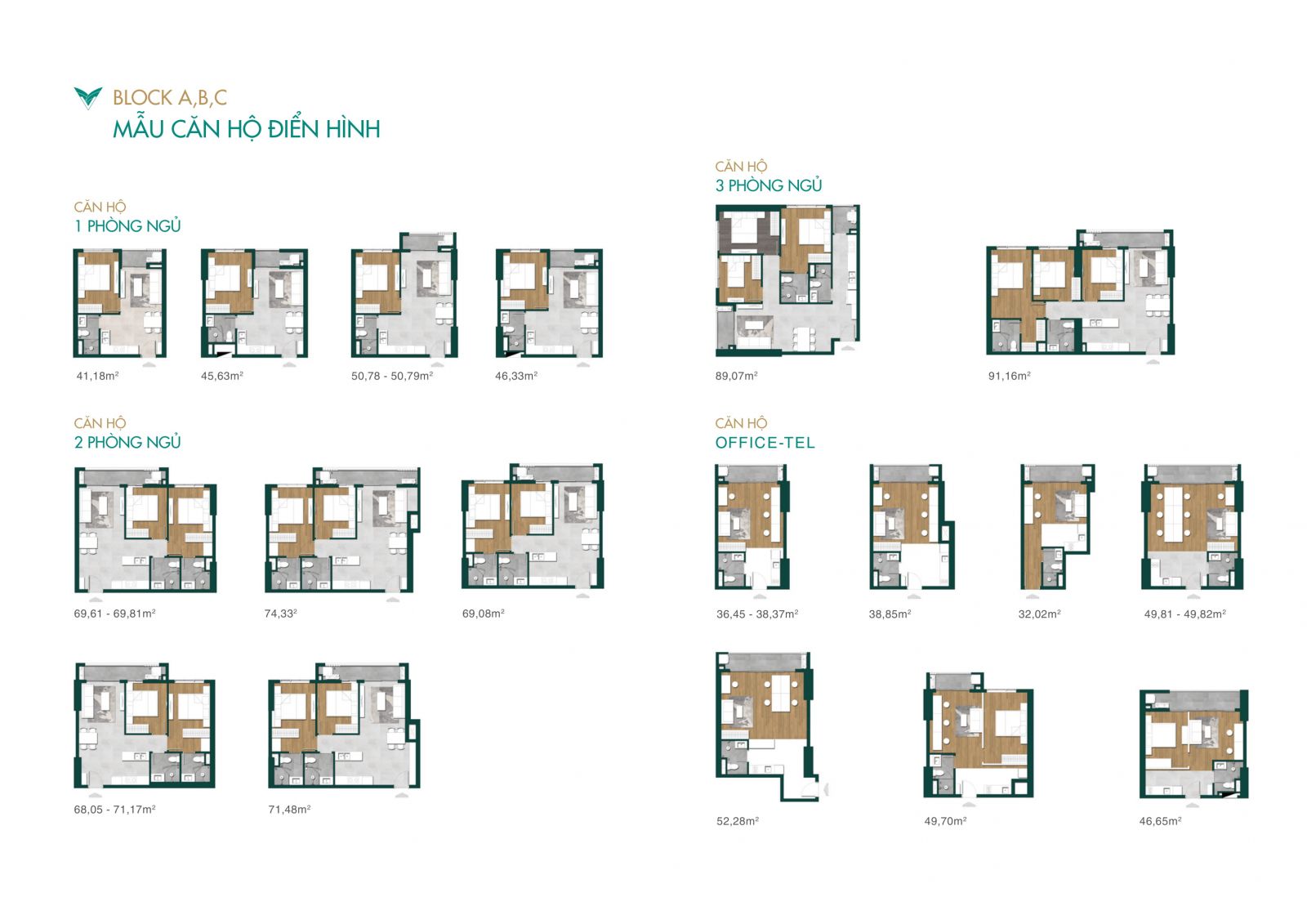 Mẫu Căn Hộ Điển Hình Block A,B,C Lavita Thuận An