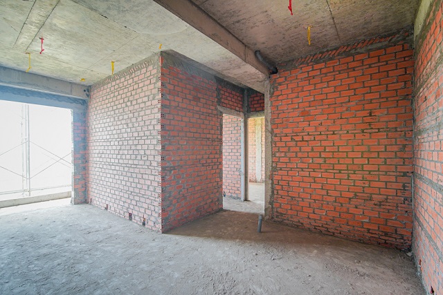 Hoàn thiện xây tường tầng 19 Block C