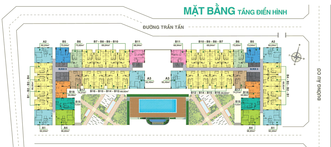 mặt bằng melody residences