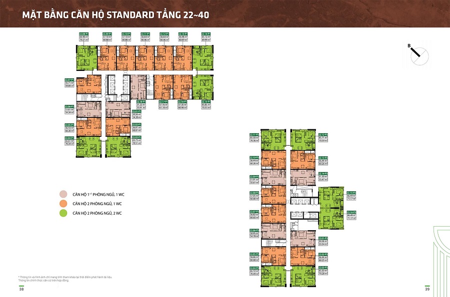 Mặt Bằng Tầng 22-40