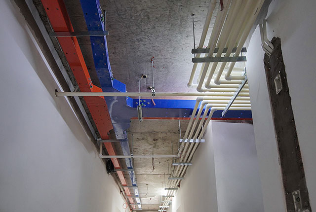 Thi công hệ thống M&E tầng 20 - 21 block B2