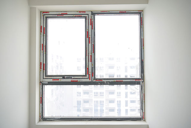 Hoàn thành lắp đặt cửa sổ căn hộ block B1