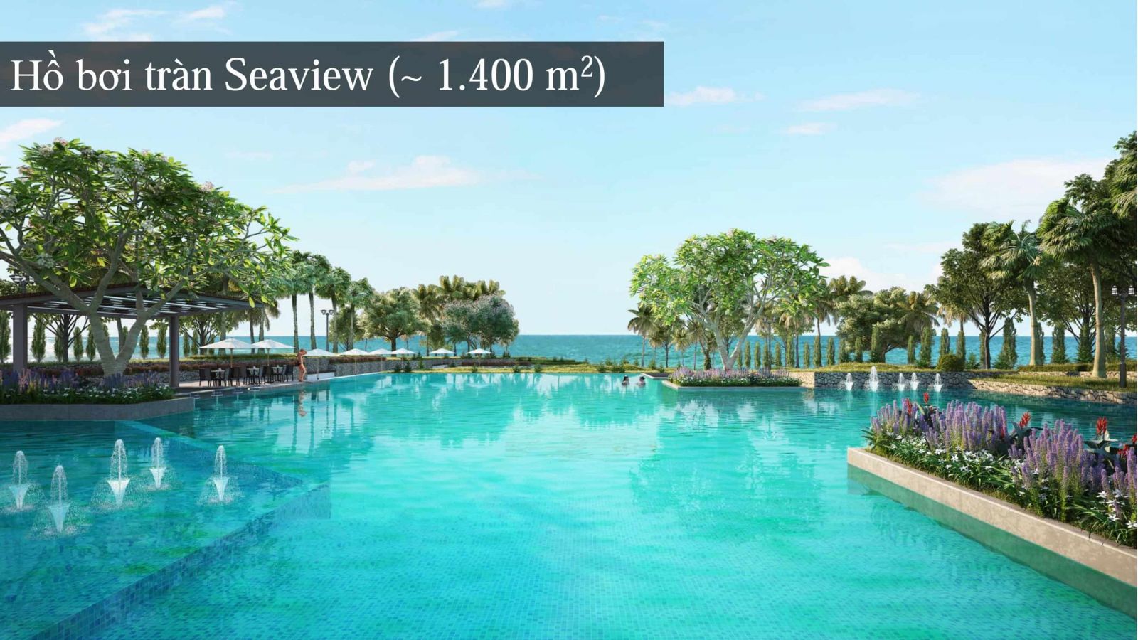 Tiện Ích Hồ Bơi Tràn 1400m2