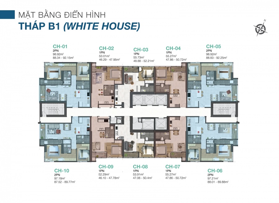 Mặt Bằng Block White House Sunwah Pearl