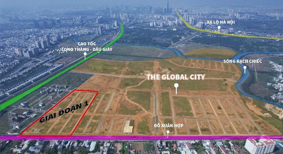 The Global City ” vị trí 2 gốc mặt tiền “