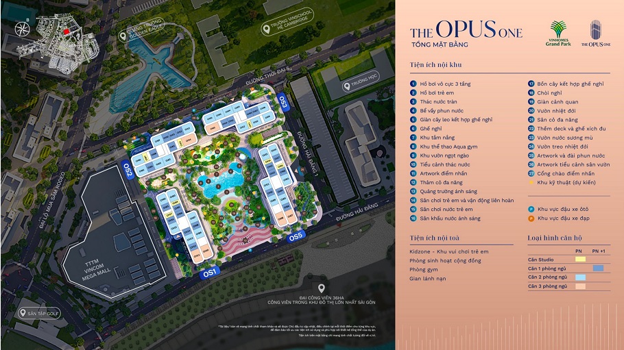 Mặt Bằng Tổng Thể The Opus One
