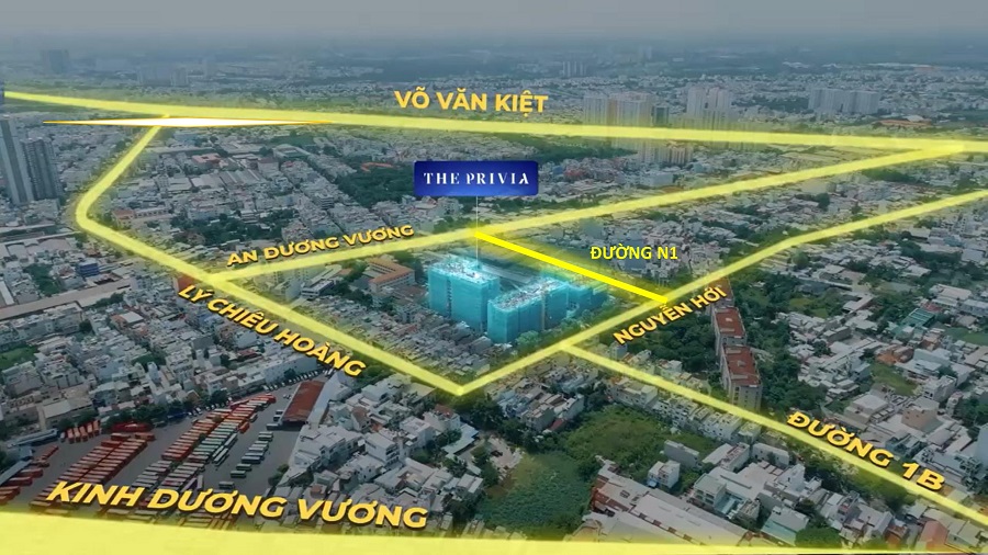 vị trí the privia khang điền