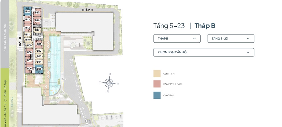 Mặt Bằng Block B The Privia