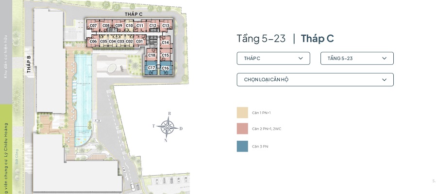 Mặt Bằng Block C The Privia