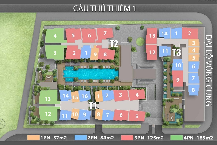 Mặt Bằng Tổng Thể The River Thủ Thiêm